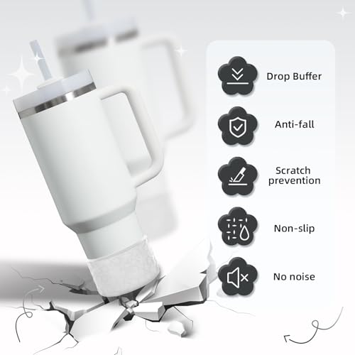 Transparent Flower Gradient Silicone Boot for Stanley 40/30oz Tumbler