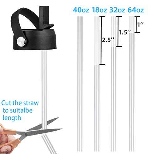 Straw Lid for Hydro Flask Wide Mouth 32 40 oz, Lids with Flexible Handle compatible with HydroFlask, Replacement Sports Flex Cap Wide Mouth Top