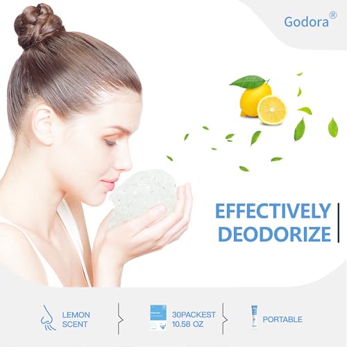 Godora 30 Packs ECO-Friendly Portable Toilet Poo Urine Gel Powder, Portable & Fast-Absorbing Camping Toilet Gel, Rapidly Biodegradable Eco Poo Urine Gel, Outdoor Portable Bedpans & Emergencies
