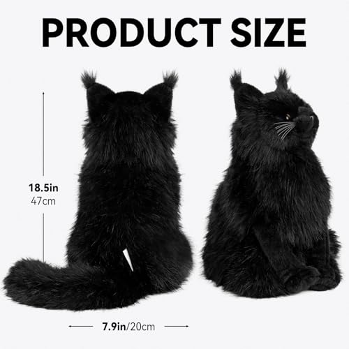 Black Cat Golf Driver Headcover Plush Stuffed Animal Club Cover