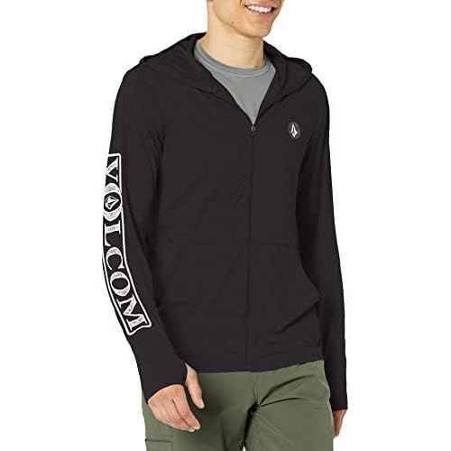 Volcom Men's Standard Rally Hooded Long Sleeve 50+ UPF Loose Fit Rashguard