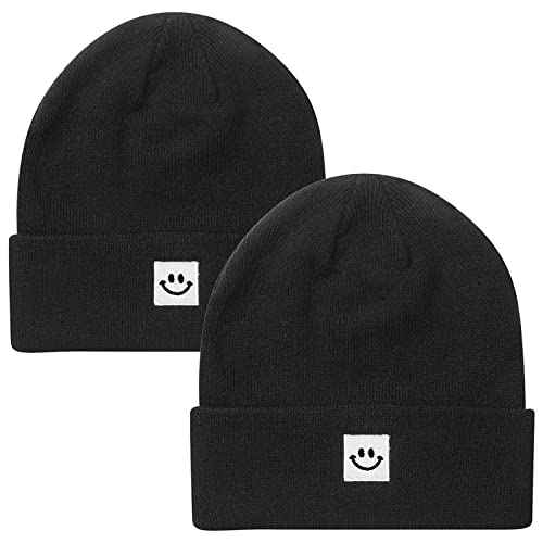 Knit Beanie Hat for Men/Women 2Pack