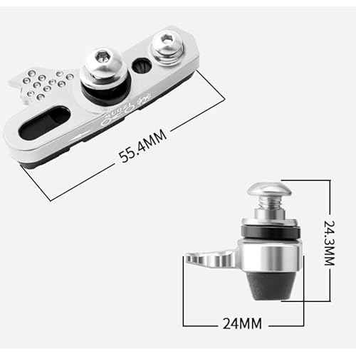 Bike Carbon Fiber Rim Brake Pads, 1 Pair Bicycle C-Brake Blocks Shoes Matte Aluminum Alloy Brake Boots for Front and Rear Wheel