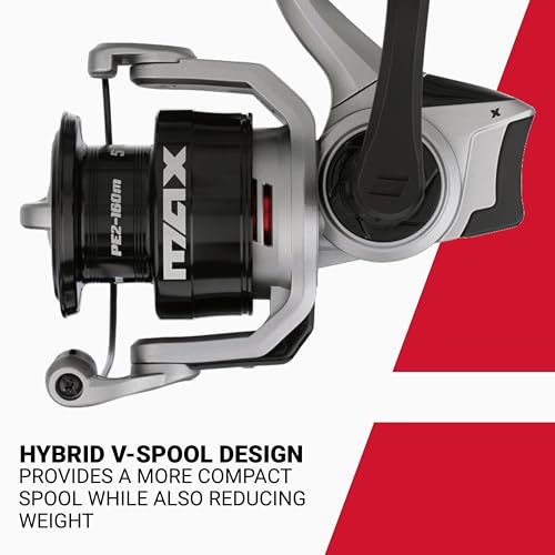 Abu Garcia Max X Size 750 Spinning Fishing Reel, High-Performance Freshwater Reel, A-Symmetric Carbon Frame and Rotor, Durable & Lightweight Construction, Max Drag of 6.4lb | 2.9kg