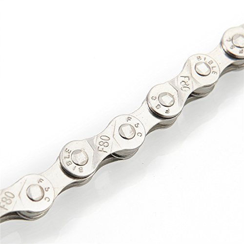 Silver Gold 6-8 Speed Bicycle Chain Set - 116 Links, 1/2x3/32 Inch - Variation of Silvse