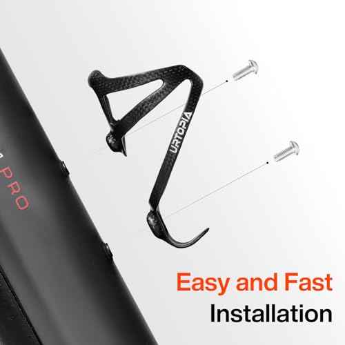 Full Carbon Fiber Bike Water Bottle Holder, Ultra-Light Water Bottle Cage for Bike, High Strength Durable Carbon Cup Holder for Bike, Road Bike, Mountain Bike, Electric Bike (1pack)