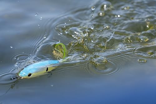 Berkley Choppo Topwater Fishing Lure - Ghost White, 90mm - Cupped Propeller Tail, Sharp Fusion19TM Hooks