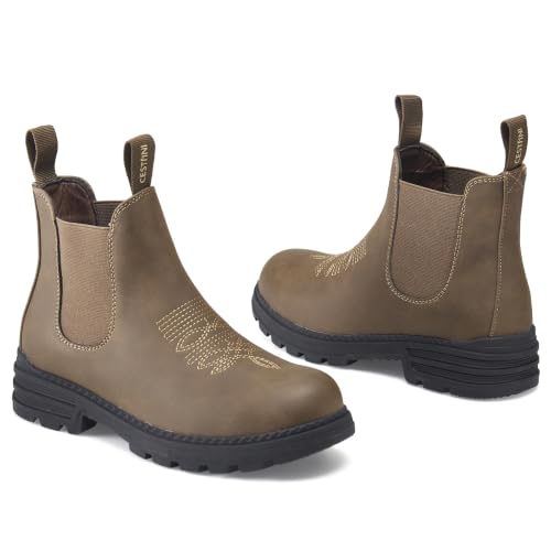 Cestfini Lightweight Chelsea Hiking Boots for Women - Brown 9 - Outdoor Footwear