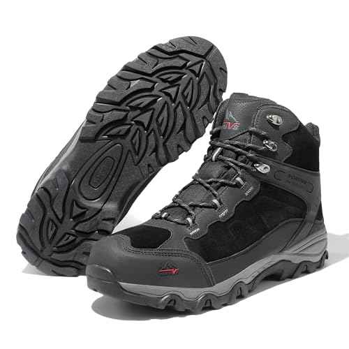 NORTIV 8 Men's Waterproof Hiking Boots Outdoor Mid Trekking Lightweight Mountaineering Shoes Paladin