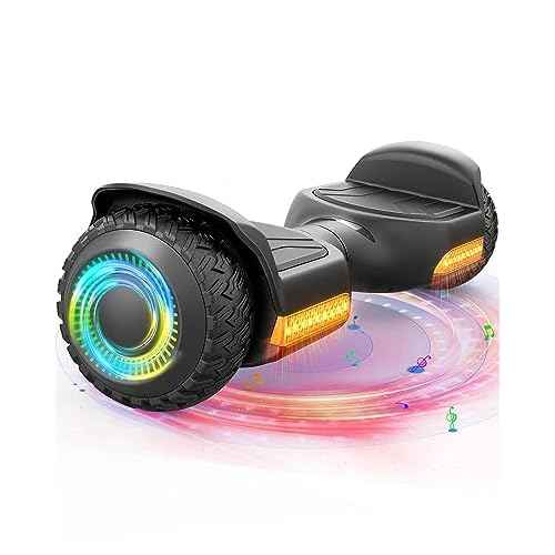 Gyroor Self Balancing Scooter New G13 All Terrain Balancing Scooter with LED Lights & 500W Motor, Self Balancing Off Road with Bluetooth for Kids ages 6-12 and Adults