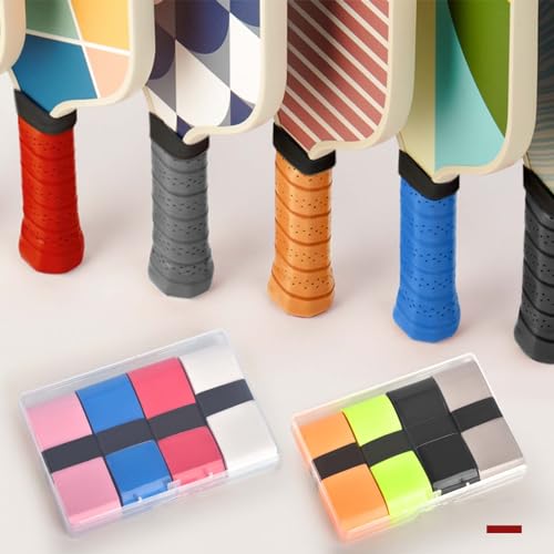 8 Pack Tennis Racket Grip Tape Overgrips Anti Slip Breathable PU Wraps