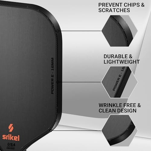 Pickleball Paddles Edge Guard Tape - Black 3K / 16mm Protection