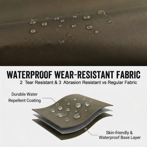 GREENWATER Waterproof Hip Waders for Men and Women - M10/W12 Green