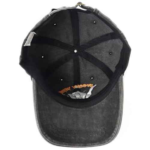 Funny Halloween Spooky Vibes Hats, Adjustable Embroidery Cotton Skeleton Hand Vintage Baseball Cap for Men Women