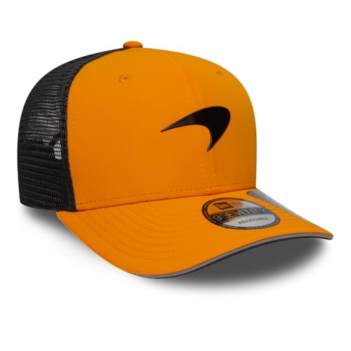 Unisex Adjustable F1 Racing Cap - McLaren Team 9Seventy Snapback, Orange