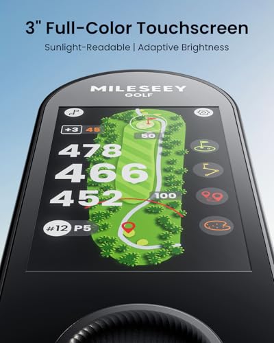 MiLESEEY GeneSonic Go Golf GPS Handheld with 43,000+ Courses, Touchscreen, No Subscription