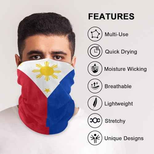 Bandana Seamless Neck Gaiter Headwrap Balaclava Headband Headwear for Men and Women