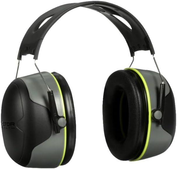 Peltor Sport Ultimate Hearing Protector, Noise Reduction Rating (NRR) 30 dB, Lightweight Design For Comfort & Extended Wear, Peltor Sport's Highest Noise Reducing Ear Muffs, Black/Grey (97042-PEL-6C)