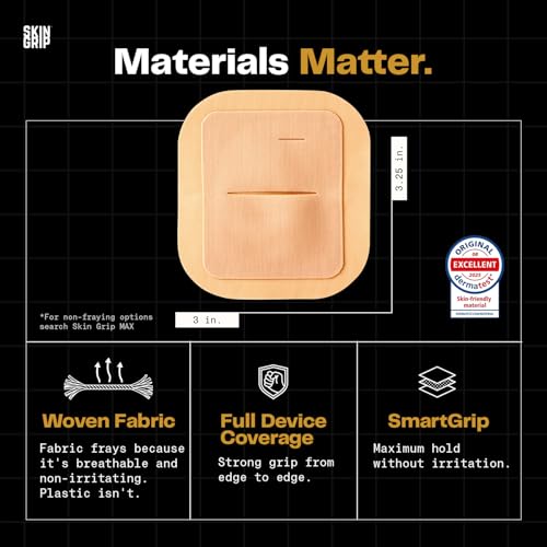 Skin Grip Tandem Mobi Adhesive Pocket Patch Black - 5 Pack