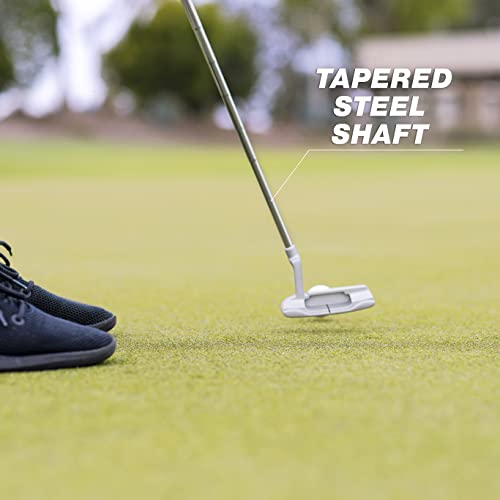 Golf Putter 35-Inch Blade Putter with Premium Grip - Silver, Right Hand