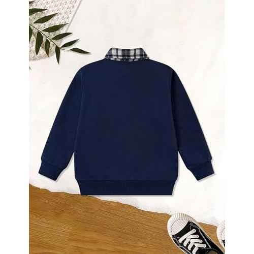 ALISISTER Toddler Boys Sweatshirt Crewneck Thin Long Sleeve Shirts 2-6 Years