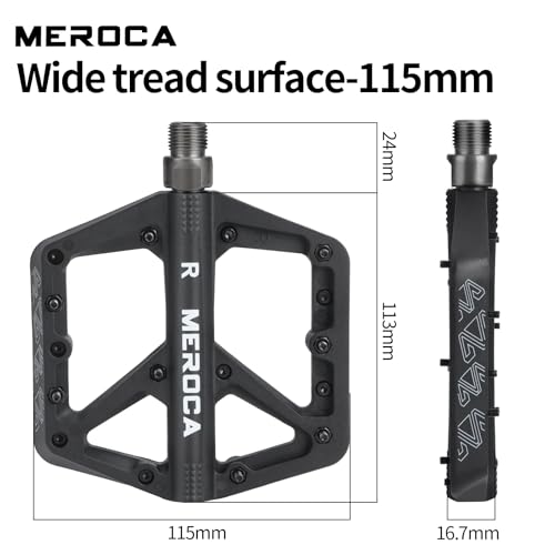 Pink Mountain Bike Nylon Pedals Non-Slip Lightweight Bicycle Pedals