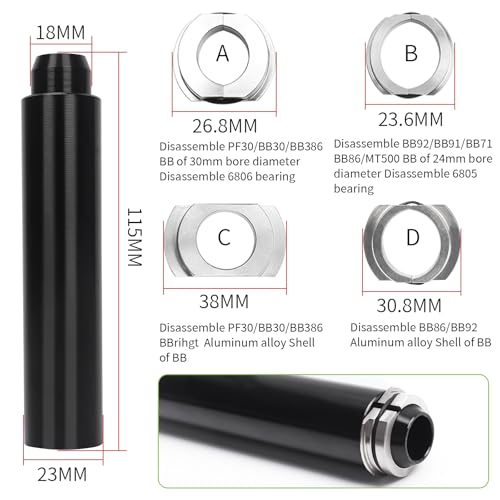 Red-Black Bicycle Headset Press Tool for BB30 BB86 BB91 BB92 PF30 Installation