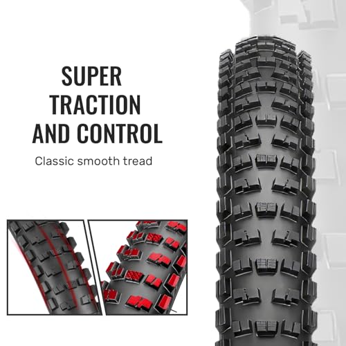20x2.125 Inch Mountain Bike Tire & Tube Set - Heavy Duty, Puncture Resistant