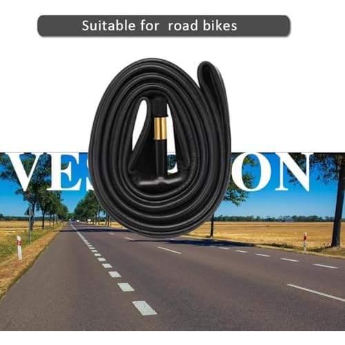 700x32c/700x35c Bike Tube 2 Pack with 2 Tire Levers AV48mm Schrader Valve Road Bike Inner Tubes Premium Butyl Rubber Bicycle Tube 2 Pack City Bike Tube