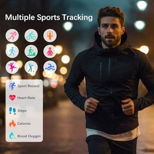 Smart Rings for Women Men, Fitness Ring with Heart Rate, Blood Oxygen, HRV, Pressure, Sleep Tracker, Step Tracker, No Subscription Fee, IP68 Waterproof Smart Ring for iPhone & Android (Black 10#)