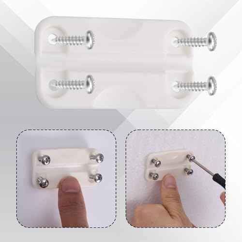 BOXOB 4pcs Cooler Hinges for Igloo, 2.32x1.26 Inch Cooler Plastic Hinges with 16 Screws Cooling Replacement Parts Kit Compatible with Igloo 50-165 Qt