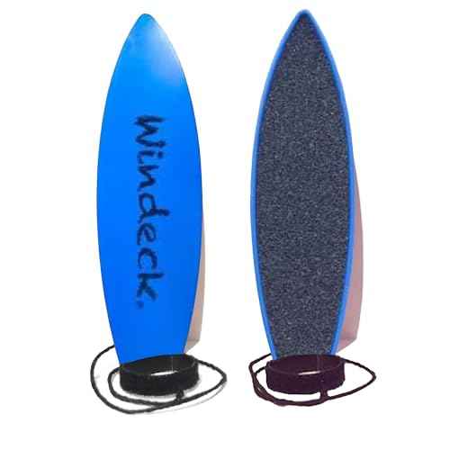 Finger Surfboard ? Blue Bomber Mini Hand Surf Toy with Grip Tape & Leash | Finger Board for Kids, Skaters & Surfers | Air Surf Tricks Behind Car Window | Pocket-Size Road Trip Gift Toy