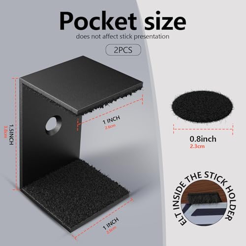 4 Pack Hockey Stick Wall Mount Holders Display Rack Organizer Storage