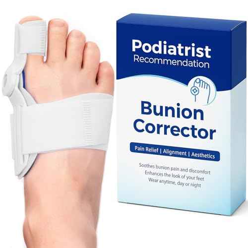 Upgraded Bunion Corrector for Women and Men, Adjustable Bunion Splint with Non-Slip Big Toe Separators, Comfortable for Day/Night Use, Fit for R/L(1PCS)