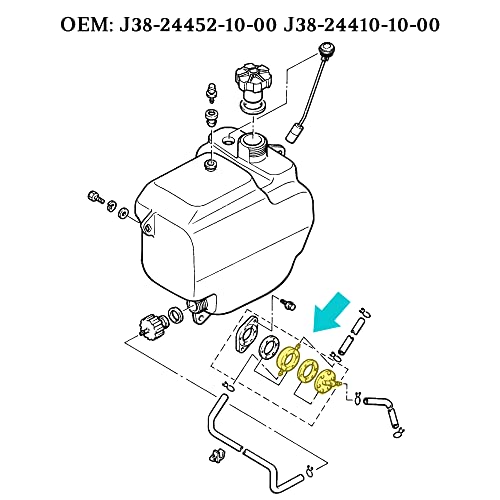 Fuel Pump for Yamaha G2 G2A G9 G11 G11A G14 Gas Golf Carts 1985-1991 Replacement