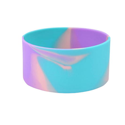 Generic Marble Silicone Sleeve/Boot for Stanley Cup Protector 20oz-40oz & Anti-Slip BPA Free Bottom Cover Bumper for Sport Bottles & Stanley Cup Accessories (Marble Blue/Pink/Purple)