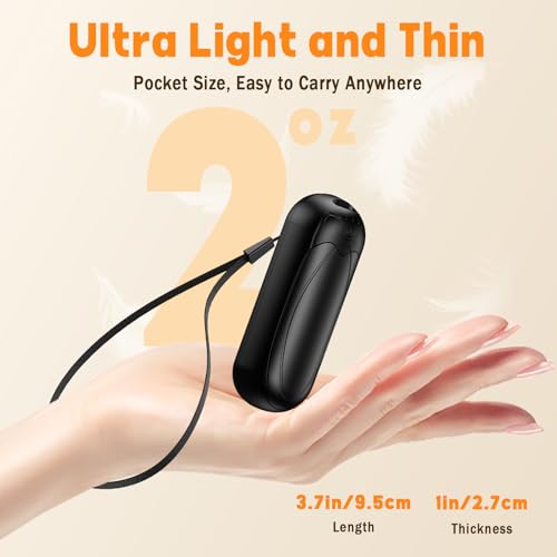Rechargeable Hand Warmers 2 Pack with 3 Heat Levels, Portable Pocket Heaters