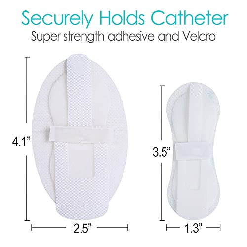 Low Profile Feeding Tube Holder Peg G-Tube Stabilizer Picc Line Peritoneal Dialysis Accessories Catheter Stabilization Device Bandages for Stomach Kids Baby (Pack of 10)