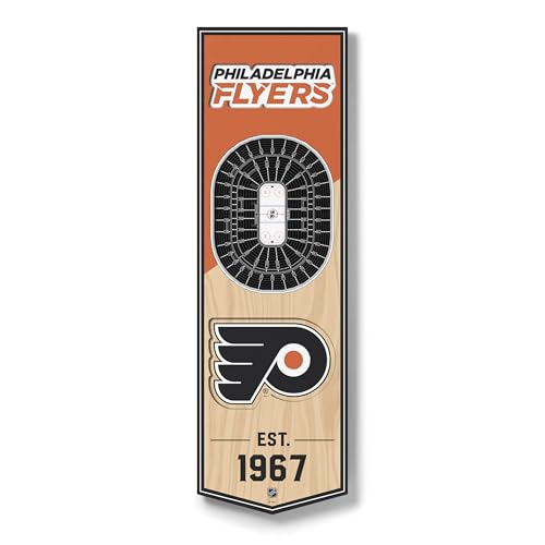 Philadelphia Flyers NHL 3D Stadium Banner - 6x19 Inch Wall Decor - YouTheFan