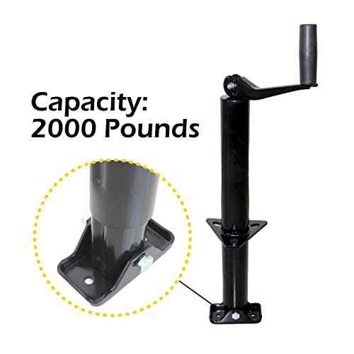 MaxxHaul 70159 14" Lift A-Frame Mount Trailer Jack with Top Wind - 2000 lbs. Capacity