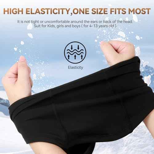 Kids Balaclava Ski Mask- Thermal Fleece Full Face Cover Winter Balaclava with Movable Face Part for Skiing Skating Cycling