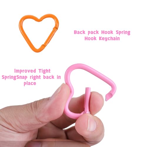 6Pack Carabiners Hook Clips Camping Accessories,Versatile Aluminum Key Holder for Outdoor Travel and Daily