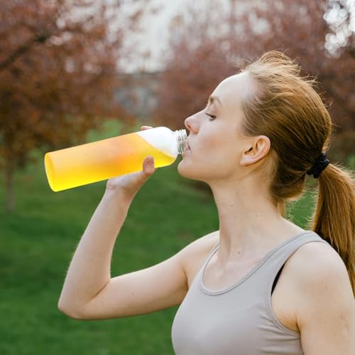 4 Pack 27oz Clear Plastic Water Bottles with Airtight Lids