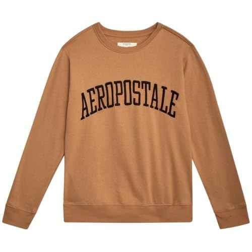 AEROPOSTALE Boys Sweatshirt - Soft Fleece Long Sleeve Pullover Crewneck Sweatshirt for Boys - Trendy Graphic Kids Sweatshirts
