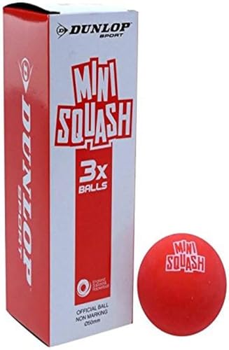 Mini Squash Ball for Kids Ages 5-7 - Red Variation, 3 Pack