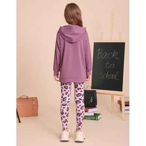 GRACE KARIN Girls Hoodie + Leggings Set Teen Long Sleeve Fashion Sweatshirts Sweatpant Fall Outfit Winter Clothing 6-14