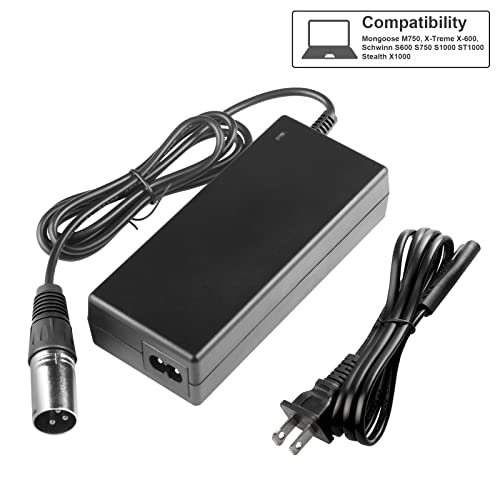 44V 1.5A Lead Acid Scooter Battery Charger for Razor, Schwinn, Mongoose