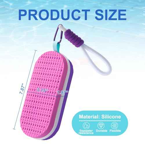 Swim Goggle Case For Swimming Goggles, Silicone Protective Cases with Drain Hole for Goggles,Swim Goggles Case with Lanyard