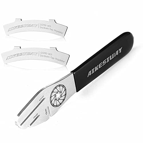 Bike Disc Brake Rotor Truing Fork Alignment Tool Set - 1 Wrench & 2 Regulators