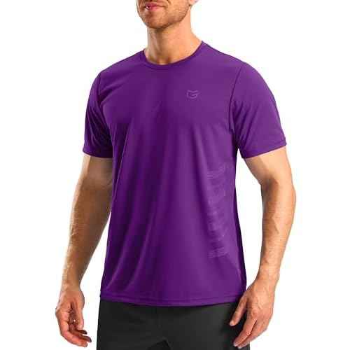 G Gradual Men's Workout Shirts Quick Dry Athletic Running T-Shirts Lightweight Moisture Wicking Short Sleeve Sports Gym Tops